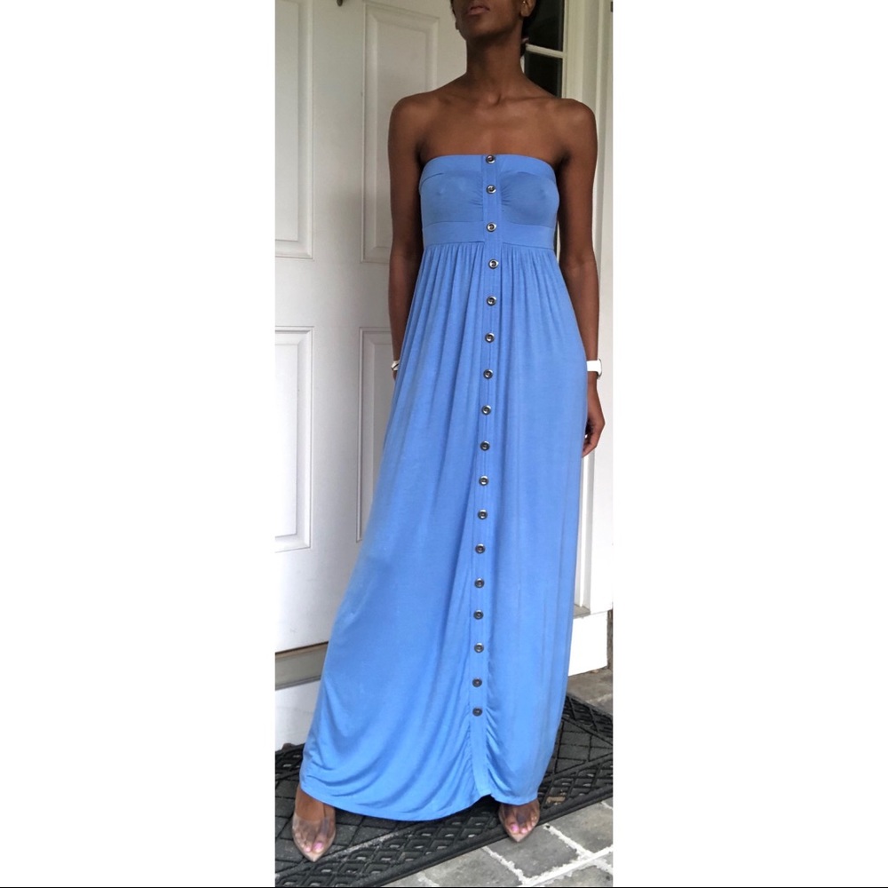 Button front Maxi Dress